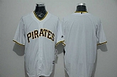 Pittsburgh Pirates Blank White New Cool Base Stitched Baseball Jersey,baseball caps,new era cap wholesale,wholesale hats